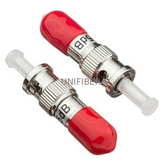 ST Fixed Optical Fiber Attenuator Male to Female Singlemode with attenuation 1~25dB
