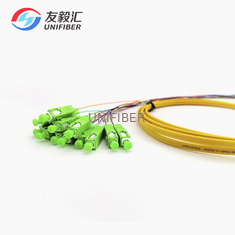 G657A2 LSZH 12C Ribbon Fiber Optic Pigtail 1.5m SC APC Drop Cable Pigtails