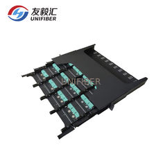 LC Connector 1U 144 Fiber MPO Patch Panel 12F Cold Rolled Steel