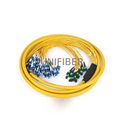 Trung tâm dữ liệu MPO MTP đến LC UPC Single Mode 144 lõi Breakout Cable